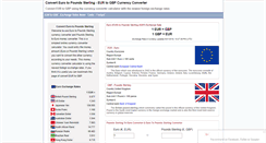 Desktop Screenshot of converteuropound.com